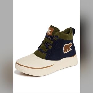 Sorel Kids' Ivy Classic Boots - Cream and Green